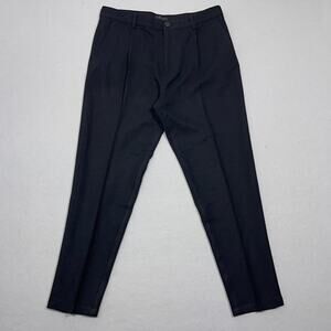COS Pants Women 34 R Black‎ Stretch High Rise Tapered Wool Blend Office Work